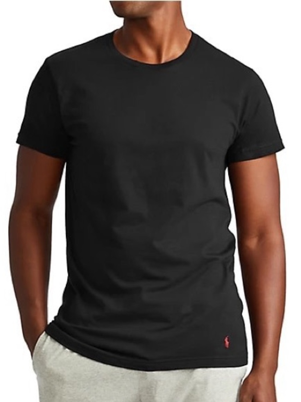Polo Ralph Lauren Black Classic Fit Cotton Crewneck T-Shirt Men's Size Medium